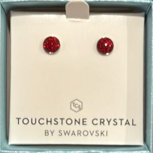 Touchstone Crystal By Swarovski July Birthstone Earrings
